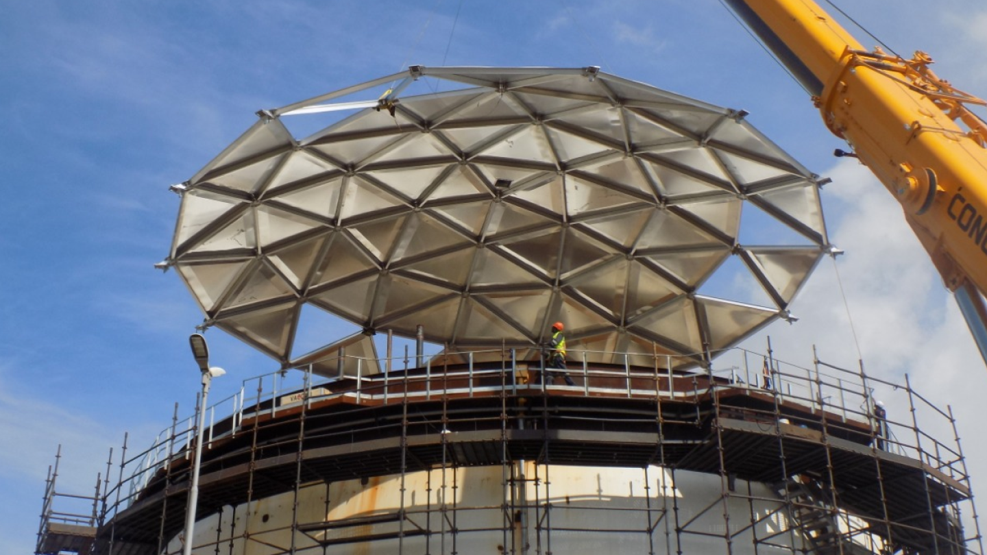 DSES dome construction project